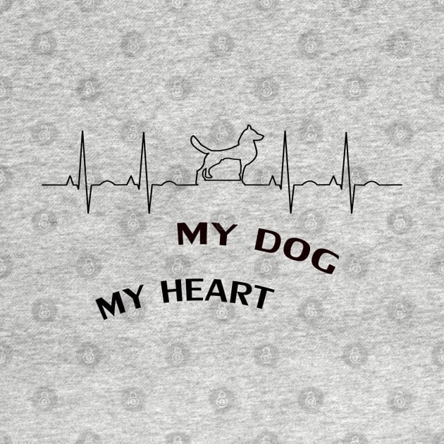Love Dogs For Heart! Tshirt For Men and Women by amelsara